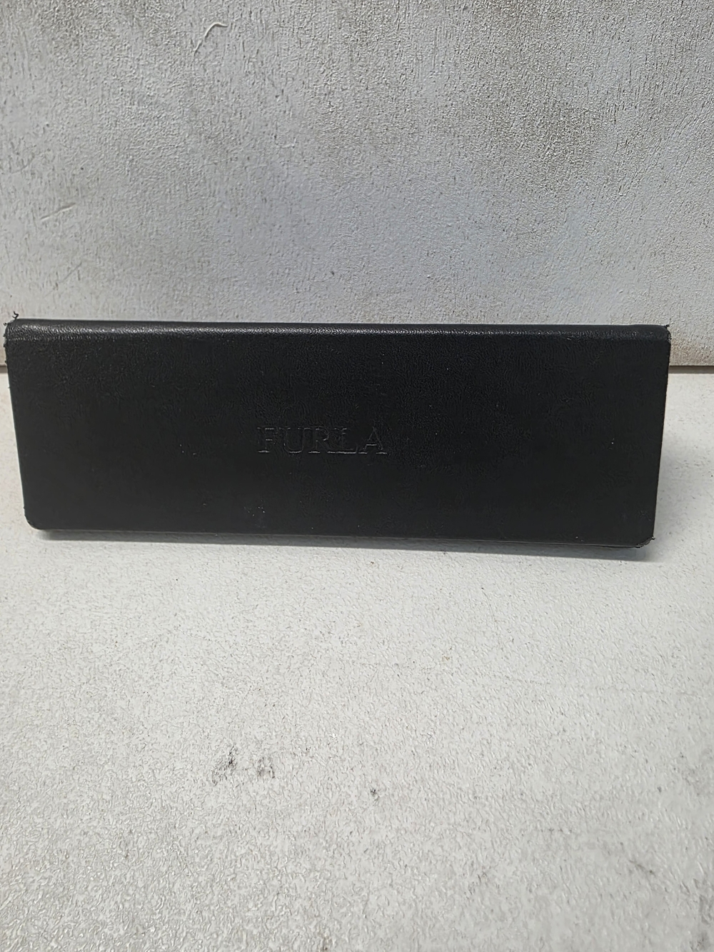 Furla Black Leather Eyewear Case